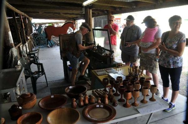 Wood turning demonstrations